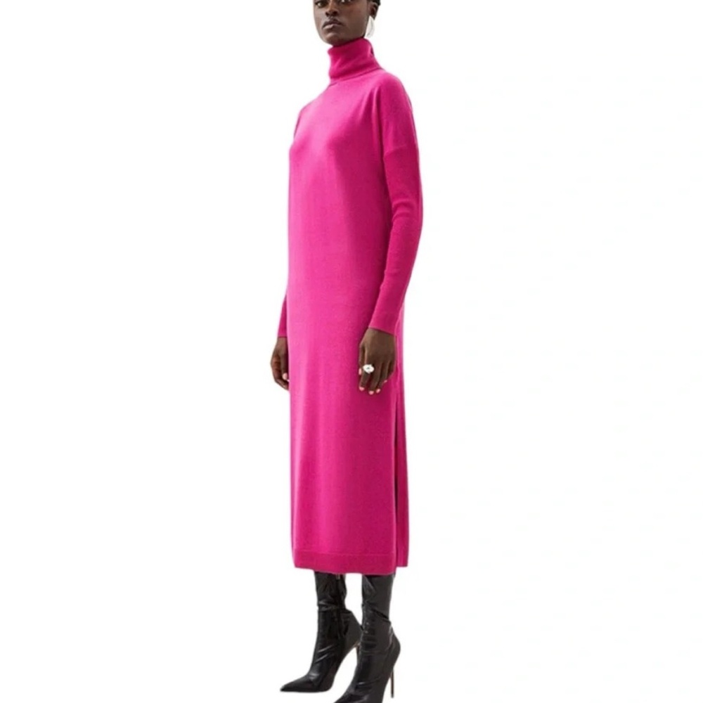 Aritzia Wilfred Cyprie roll neck merino wool sweater dress
